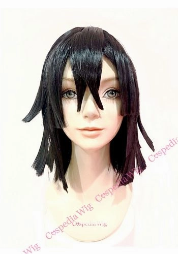 "Demon Slayer" Obanai Iguro style cosplay wig Authentic Sculpture Premium item