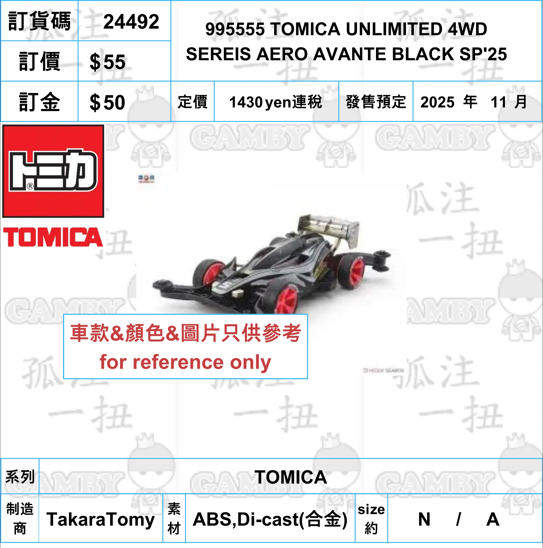 Mindfulness practice ?a:24492 <?r$55> #995555 TOMICA UNLIMITED 4WD SEREIS AERO AVANTE BLACK SP'25=TOMICA