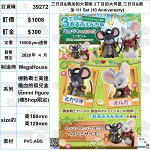 ?a:39272 <?r$1008> #(?????m?M)??????&?W???U 3??????? ??????&?W?? 1/1 Set (10 Anniversary)=?C?????_ ?F??????mini figure (??Shop??) Garden Ornament