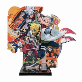 NFC Feature Wedding Topper NARUTOP99 - Sumptuous and Gorgeous Ninja Picture Scroll - Minato Namikaze Figure (NARUTOP99 Commemorative background panel illustrated by Masashi Kishimoto is included.??[Ichiban-Kuji Prize B]
