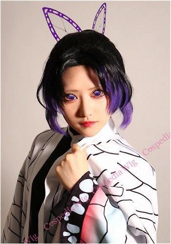 Hobby Kit Art Sculpture Artistic Collectible Sculpture "Demon Slayer" Shinobu Kocho style cosplay wig