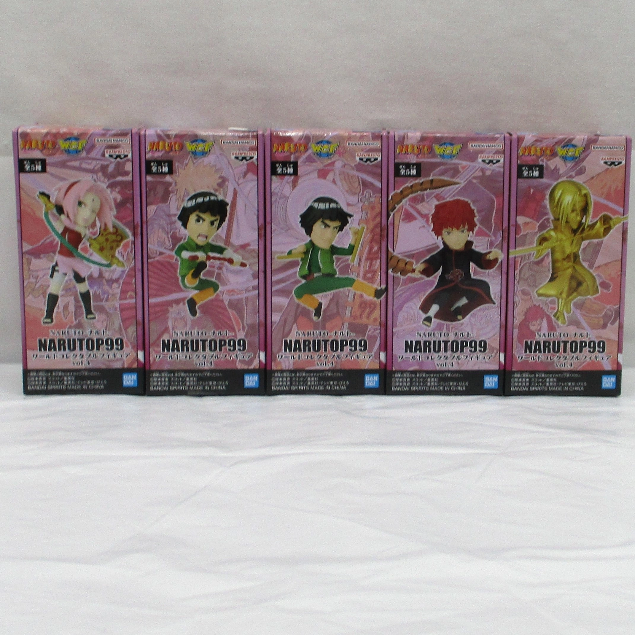 PC Game Bandai Spirits [NARUTO] NARUTOP99 World Collectable Figure vol.4 5 Set