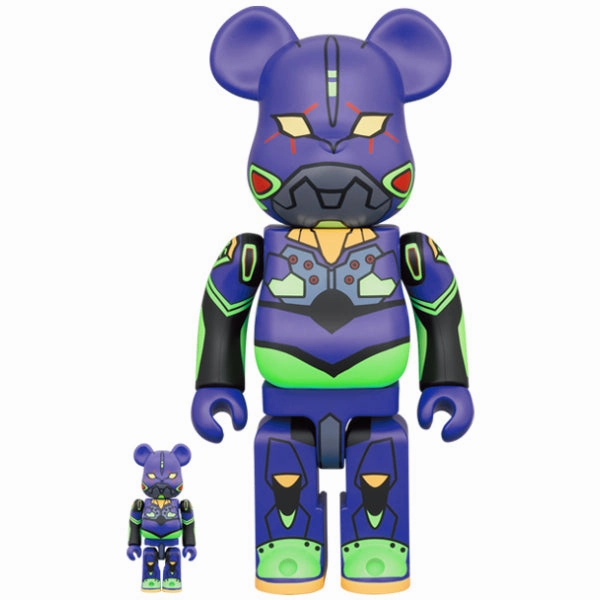 BE@RBRICK Evangelion Unit 1 (new paint version) (100% & 400% / 1000%) ?????o?????? Evangelion Waste Management Slide Companion