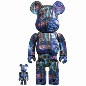 Light Show Gravity Simulation BE@RBRICK JEAN-MICHEL BASQUIAT #7 100?? & 400?? Set