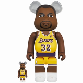 BE@RBRICK Magic Johnson (Los Angeles Lakers) 100?? & 400?? Set Electronic Toy Requirement Satisfy