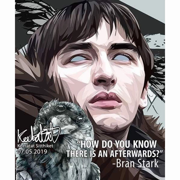 Rendering Engine Language Master Bran Stark Game of Thrones Pop Art Poster Wall Decoration Drawing