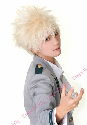 "My Hero Academia" Katsuki Bakugo style cosplay wig Hidden Gem