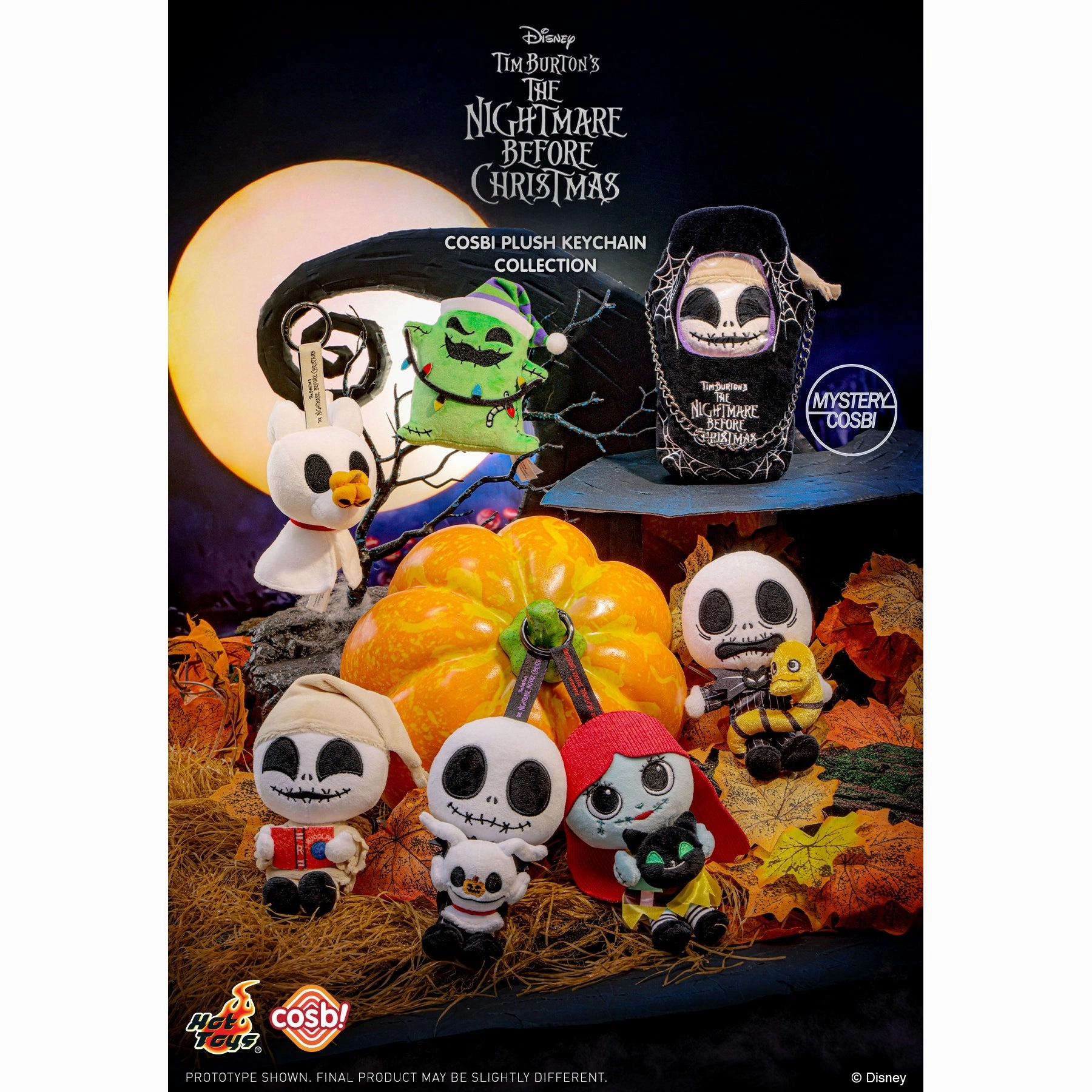 Book End Hot Toys - The Nightmare Before Christmas Cosbi Plush Keychain Collection (set of 6) ???Q?? ??