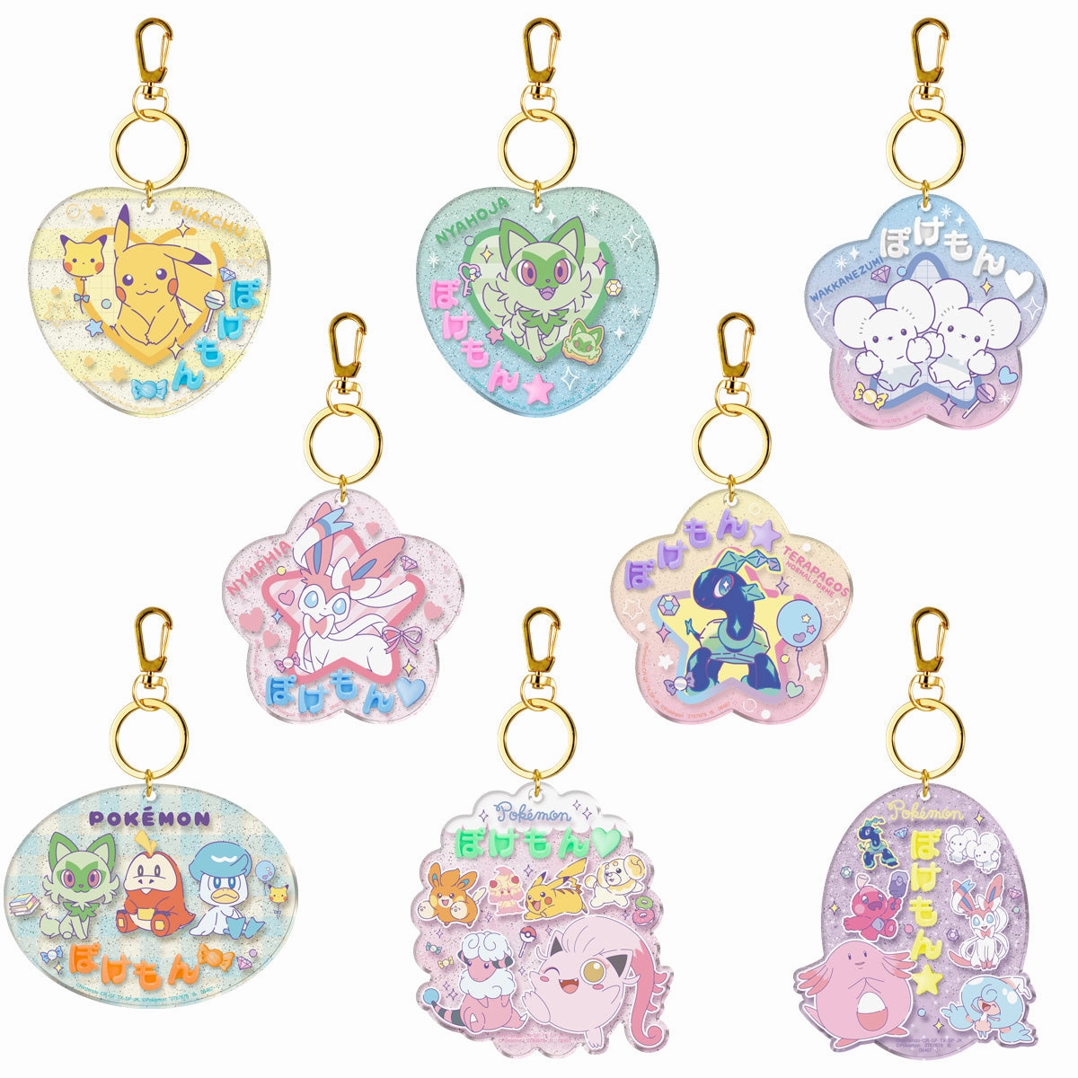 Creative Design POKEMON NAME DECORATION (set of 8) ???????` ???? ??? Match Conclude