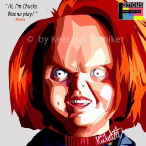 Sorting Game Pop Art Wall Decoration Drawing (Chucky) ???? ?? Child's Play ?