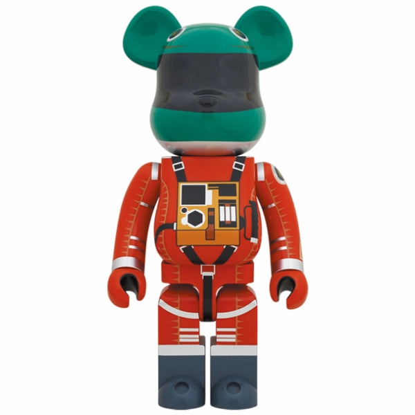 Ice Skate Assistance Provide BE@RBRICK "2001: A Space Odyssey" SPACE SUIT GREEN HELMET & ORANGE SUIT Ver. 1000??