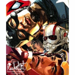 Forest Discovery Drawing (Civil War 1m x 75cm) ??????L ??b ?b ?F????b ? Marvel