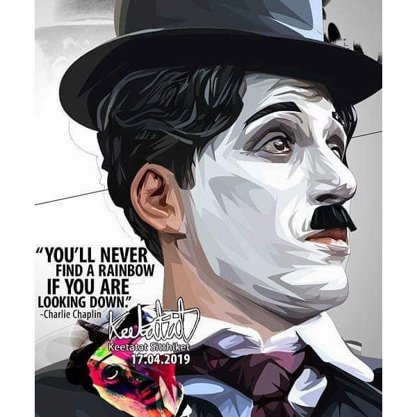 Secret Mission Law Abide Charlie Chaplin The Tramp Actor Pop Art Poster Wall Decoration Drawing