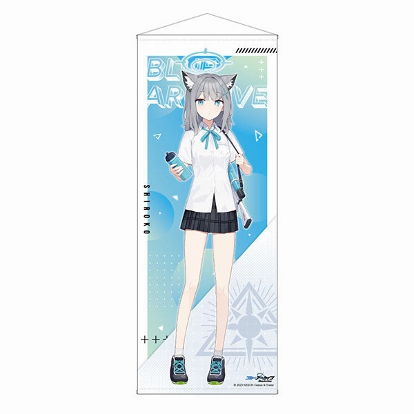 Blue Archive New Illustration Life-size Wall Scroll / Shiroko Action Display