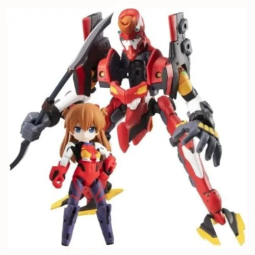 Fireplace Mantel Desktop Army Rebuild of Evangelion Asuka Langley Shikinami & EVA-02