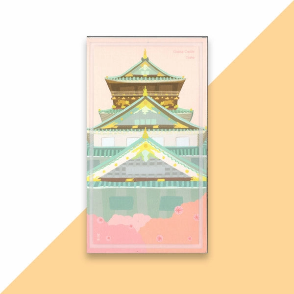 World Landmark Wood DIY 3D Puzzle & Postcard Osaka Castle Beta testing Microscope Set