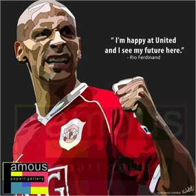 Animation Kit Pop Art Wall Decoration Drawing (Rio Ferdinand)