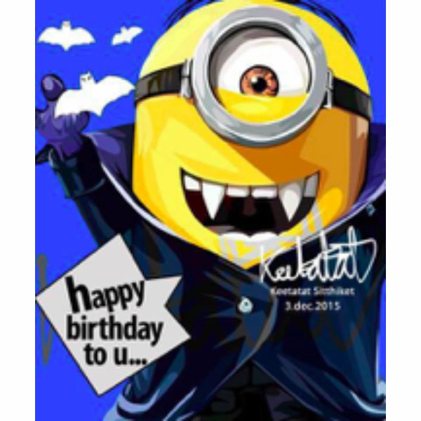 Learning ImpulseControl Pop Art Wall Decoration Drawing (Minions HB) ??????F ? Cosmic Ray