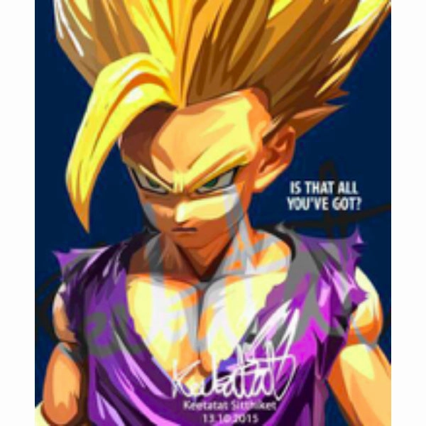 Pop Art Wall Decoration Drawing (Gohan) ???? ?O??? ? Wind Up