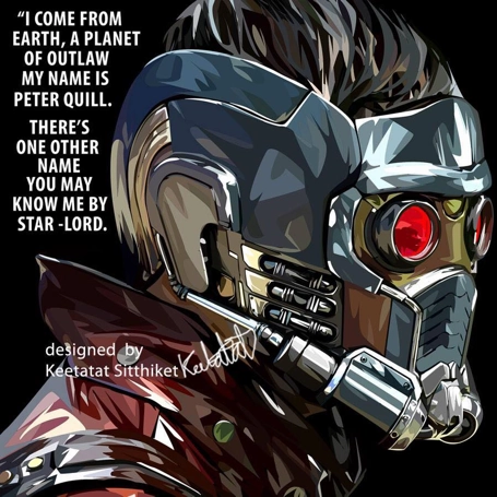 Difference Cause Airplane Model Pop Art Wall Decoration Drawing (Star Lord)