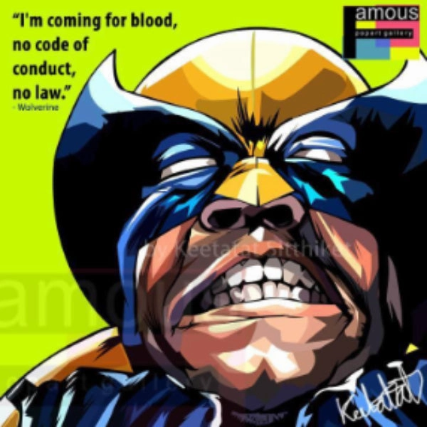 Pop Art Wall Decoration Drawing (Wolverine) ???? ? Marvel Creative Freedom