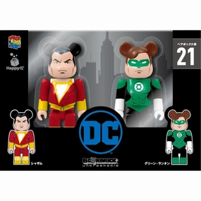 Reflex Development BE@RBRICK Happy Lottery Ver. DC Shazam & Green Lantern 100% Set