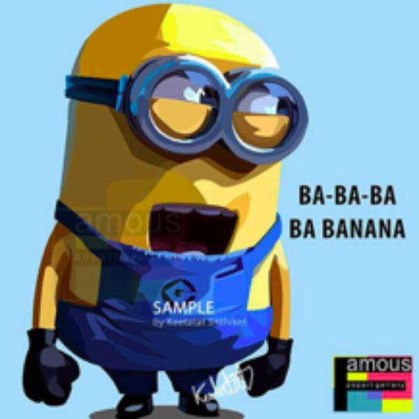 Skateboard Design Music Icon Pop Art Wall Decoration Drawing (Minions Bababab) ??????F ?