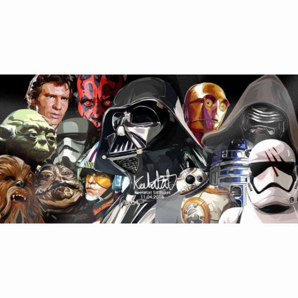 Pop Art Wall Decoration Drawing (Star Wars Kylo, Troopers, BB8, Han Solo 2pcs) ?????? ? Resource Optimization