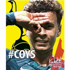 Voice controlled Pop Art Wall Decoration Drawing ? (Dele Alli - #COYS)
