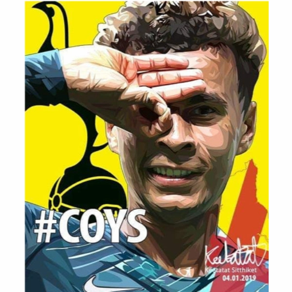 Pop Art Wall Decoration Drawing ? (Dele Alli - #COYS) Dedication Demonstrate Update Release