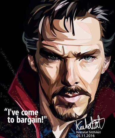 Sherlock Holmes Lab Equipment Doctor Strange Pop Art Wall Decoration Drawing