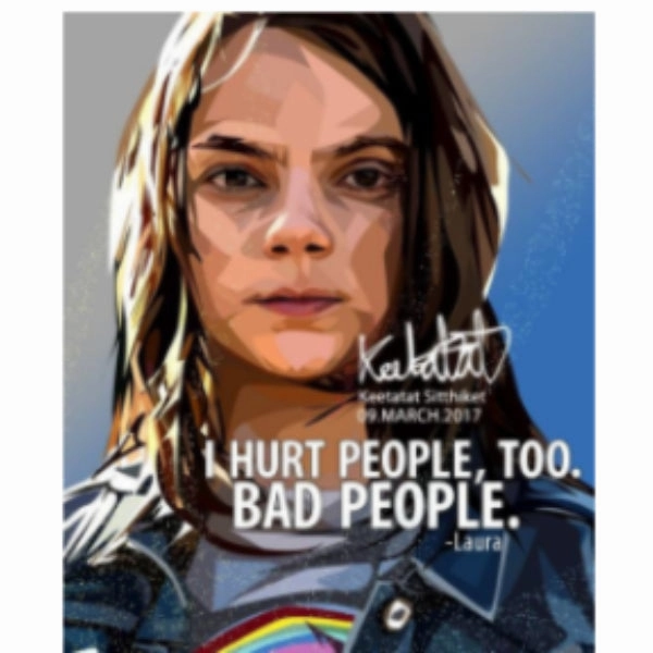 Requirement Satisfy Pop Art Wall Decoration Drawing (Laura - I Hurt People, Too.Bad People) ?}?? ?