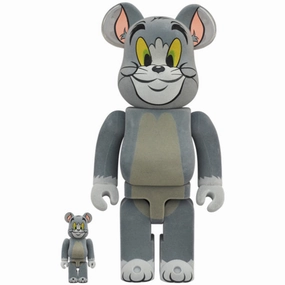 Snow Sport BE@RBRICK (TOM AND JERRY) TOM Flocky Ver. 100% & 400% Set