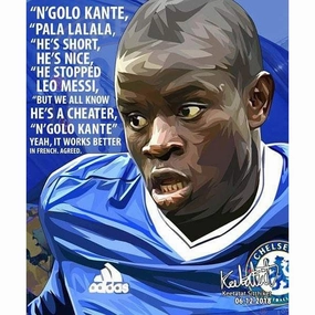 Pop Art Poster Wall Decoration Drawing N'Golo Kante Development Complete
