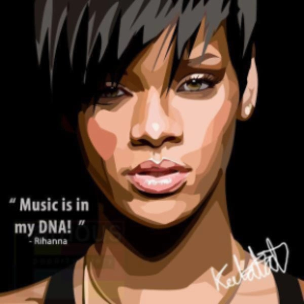 Wish Respect Pop Art Wall Decoration Drawing (Rihanna) ?