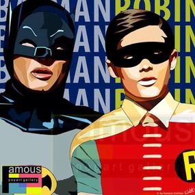 User Feedback Pop Art Wall Decoration Drawing (Batman & Robin)