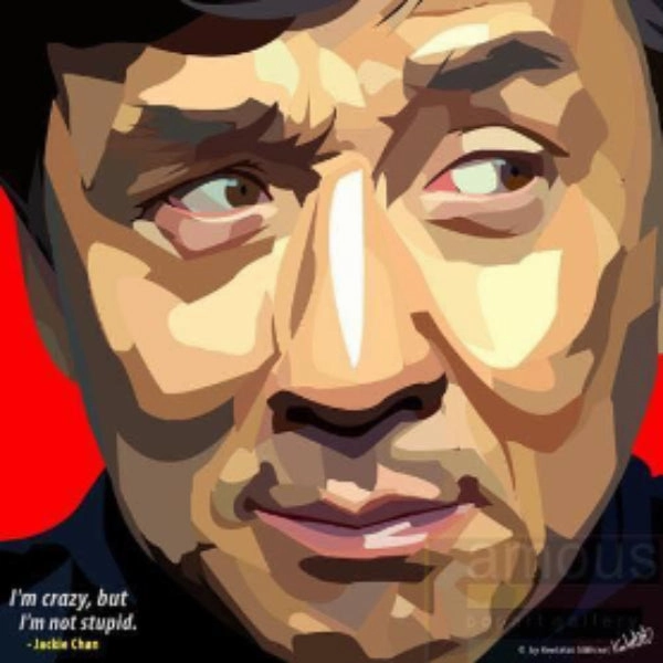 Pop Art Wall Decoration Drawing (Jackie Chan) ???? ? Loop Construction Wormhole Concept