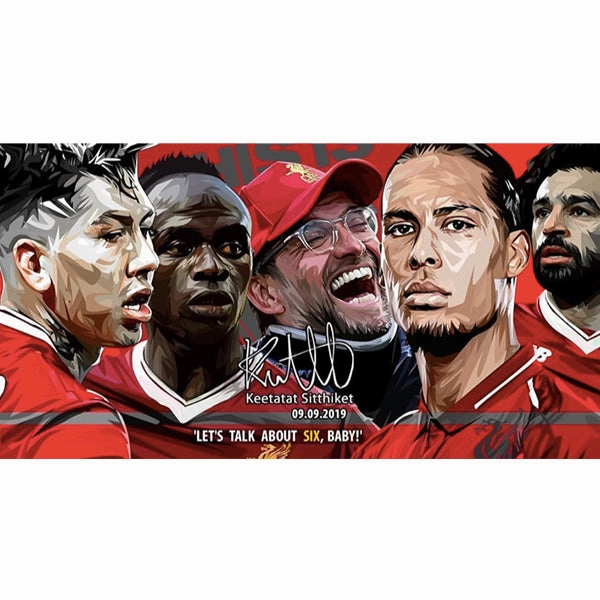 SelfControl Improve Pop Art Wall Decoration Drawing (Liverpool - Let's talk about Six)