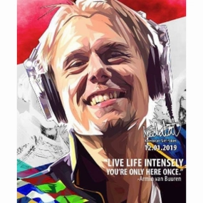 Talent Development Building Mode Pop Art Wall Decoration Drawing (Armin van Buuren - Live life intensely you're only here once) ?