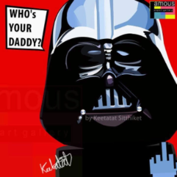 Stopwatch Toy Level Up Pop Art Wall Decoration Drawing (Darth Vader Who's your daddy) ?????? ???? ?