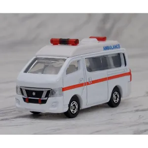 Themed Background Toy Sculpture Tomica - No.18 Nissan NV 350 Caravan Ambulance