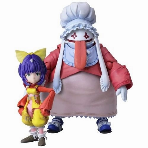 Archival Quality FINAL FANTASY IX BRING ARTS Eiko Carol & Quina Quen Action Figures