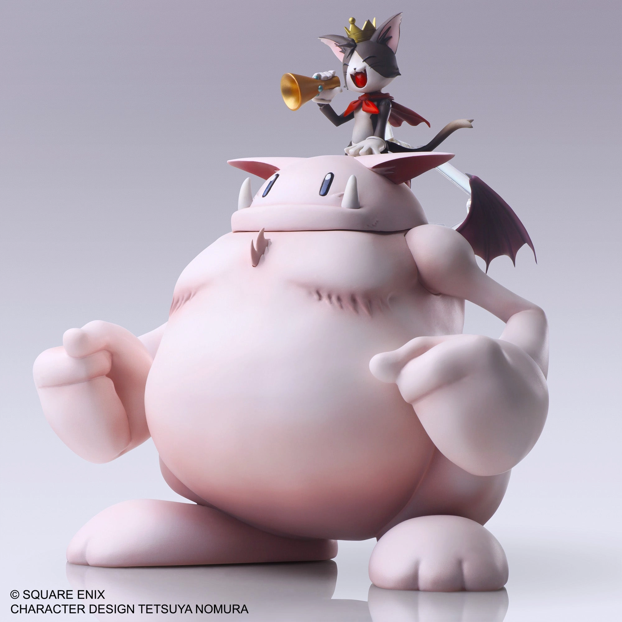 Final Fantasy VII Bring Arts Cait Sithi & Fat Moogle Felt Toy Desktop Decor