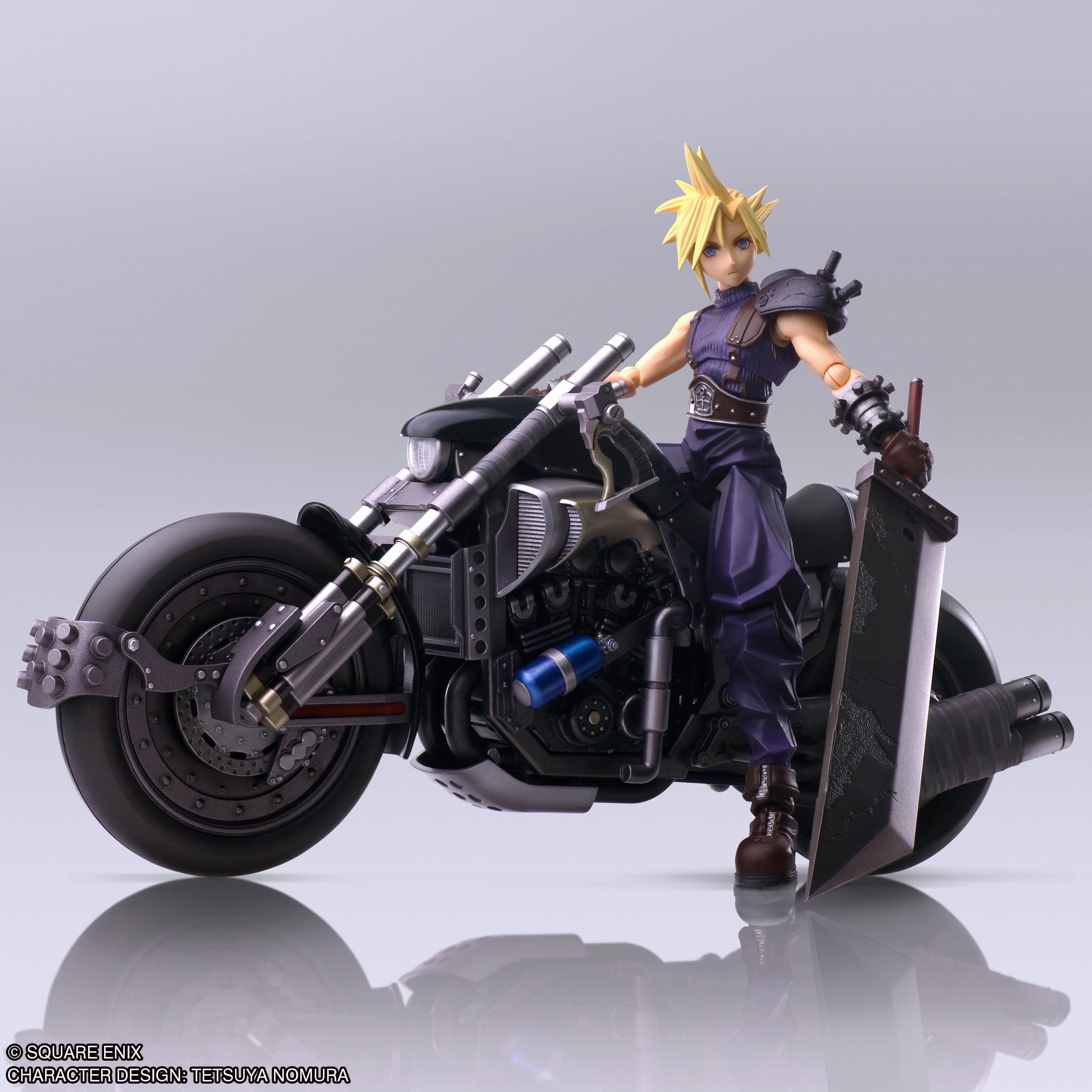 Final Fantasy VII BRING ARTS Cloud Strife & Hardy-Daytona Chibi Item Gaming Art