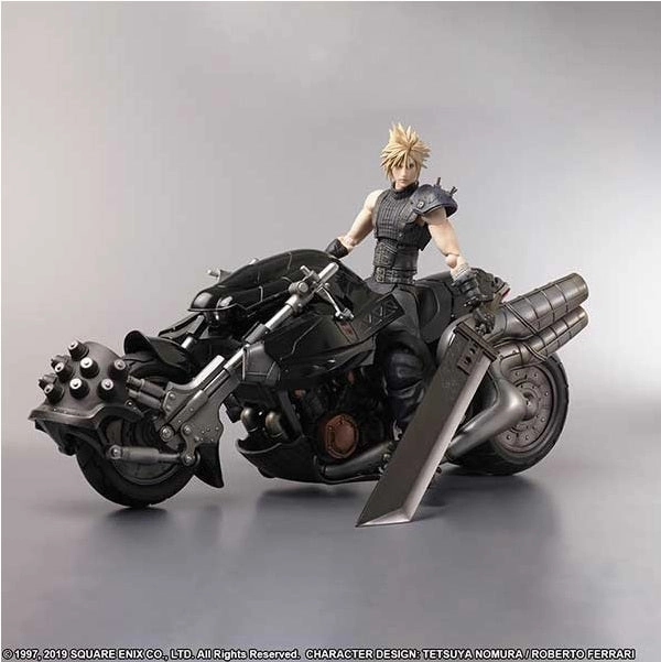 Resin Statue Glow In Dark Final Fantasy VII Remake PLAY ARTS Kai Cloud Strife & Hardy-Daytona