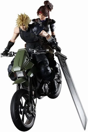 Ocean Animal Evergreen Product Final Fantasy VII Remake PLAY ARTS Kai Jessie, Cloud & Bike SET