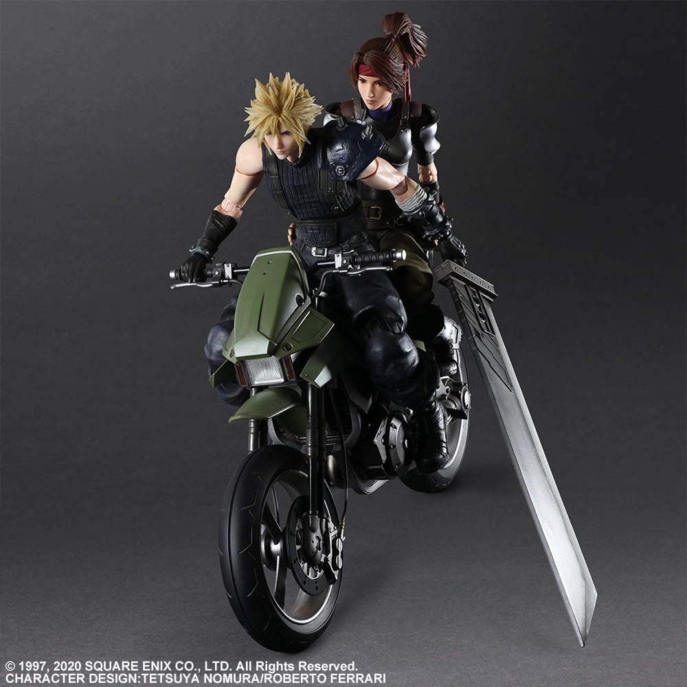 Cryptid Model Anatomy Figure Final Fantasy VII Remake PLAY ARTS Kai Jessie, Cloud & Bike SET