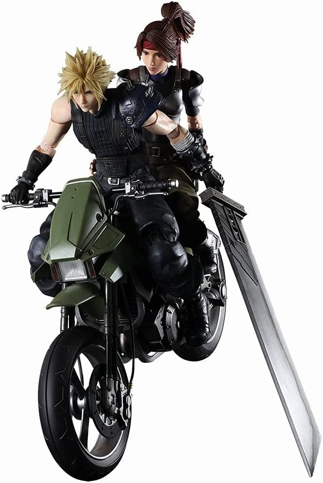 Ocean Animal Evergreen Product Final Fantasy VII Remake PLAY ARTS Kai Jessie, Cloud & Bike SET