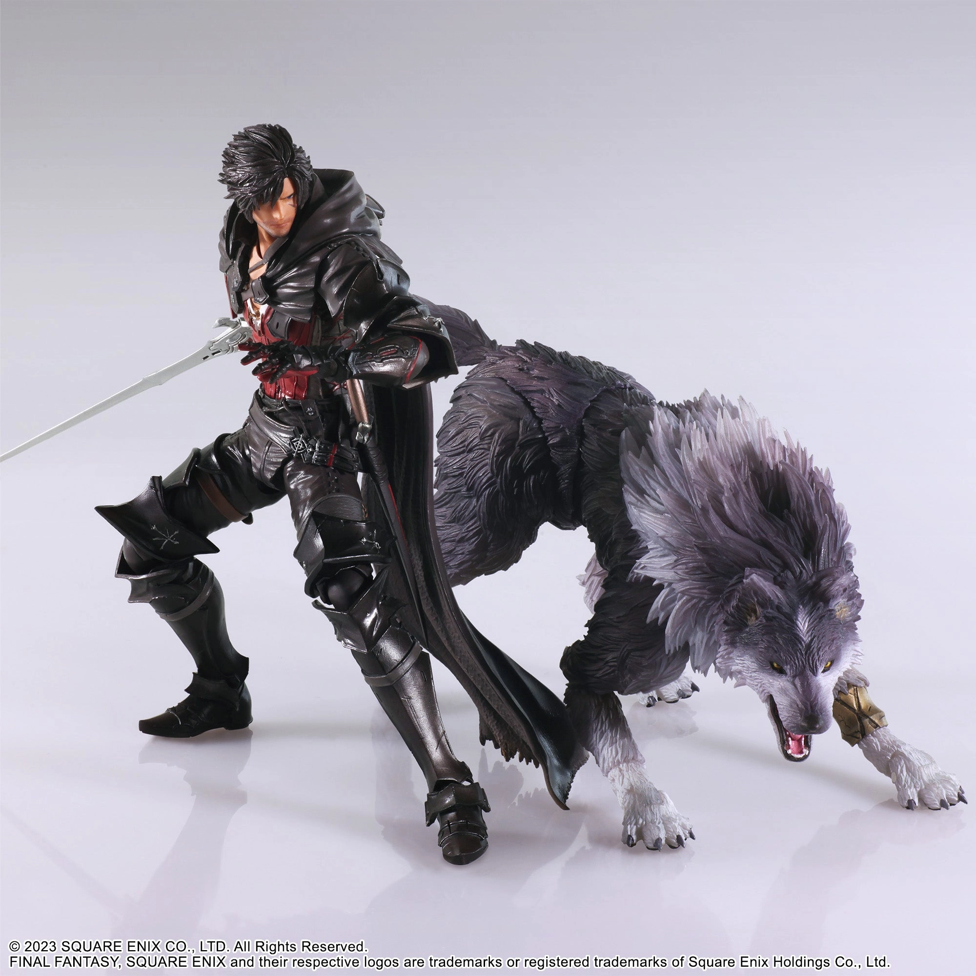 Final Fantasy XVI Bring Arts Clive Rosfield & Torgal Collectible Sculpture Military Figure