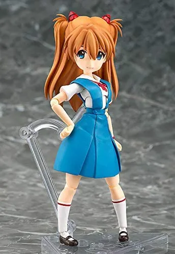 Parfom R! Rebuild of Evangelion Asuka Langley Shikinami School Uniform Ver. Posable Figure Battle Replica